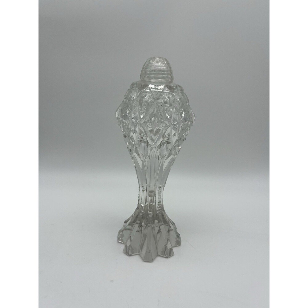 Vintage Crystal Decorative Salt or Pepper Shaker, made in Czechoslovakia